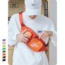 INFLATION Multi-pocket Double Zipper Streetwear Waist Bag Clear Fanny Pack Belt Bag Transparent Plastic Large Bum Bag 228AI2019