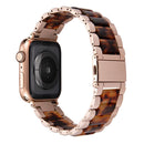 Resin Stainless Steel Strap Watchband for apple watch 5 band 44mm iwatch 42mm Series 5 4 3 2 Wrist Accessories loop 40m bracelet