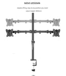 400mm DL-T902-240 Desktop Stand Full Motion 360 Degree steel Monitor Holder 10"-27" clamp base Monitor Mount Arm Load 12kg