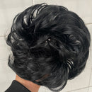 Tinashe Beauty banda elástica con cabello desordenado moño Scrunchy Chignon con banda elástica Messi postizos Donut para mujeres y niños