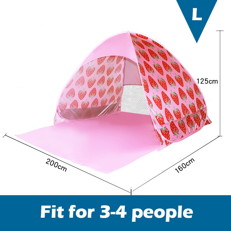 Full Automatic Camping Tent With Door Window Anti-UV Awning Tents Quick Opening Outdoor Sunshelter For 1-4 People Sunproof X147B
