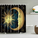 Customized Polyester Shower Curtain Abstract Mandala moon and star bathroom curtain Landscape bath curtain cortinas para bano
