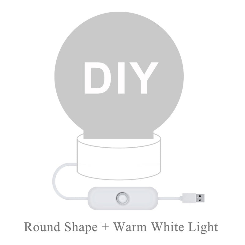 Dropshipping Foto/Text Customized 3D Nachtlicht Schreibtischlampe Holzsockel Weihnachten Valentinstag Geschenk USB Power Custom Lampe