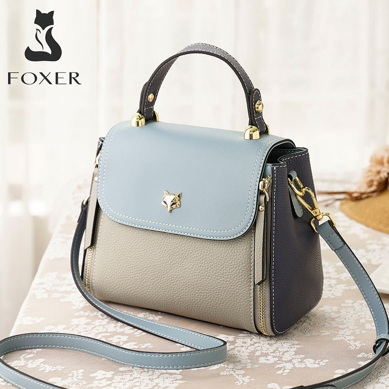 FOXER, bolsos de hombro para mujer, bolsos cruzados, bolso cruzado a la moda, bolso elegante de gran capacidad, bolso de mensajero mediano para mujer