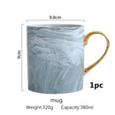 Bandeja de comida de cerámica de mármol dorado, platos de cocina, platos de cena, arroz, ensalada, fideos, tazón de sopa, cucharas, herramienta de cocina