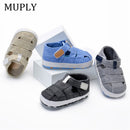 Baby Canvas Sandal For Baby Boys Girls Spring Summer Soft Bottom Anti-Slip Pre-Walker 2021 New First Walker Infant Toddler
