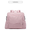 Soboba Waterproof Pink Diaper Bag for Baby Care Multi-functional Large Capacity Diaper Backpack Travelling Bag with 2 Straps