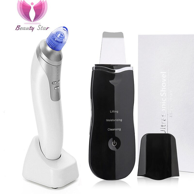 Beauty Star Vacuum Blackhead Remover Facial Vacuum Suction Pore Cleaner Pimple Comedo Removal Microdermabrasion Face Cleaning