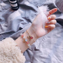 Natural Stone Beaded Bracelets for Women Moonstone Rose Quartz Energy Bracelet Elastical Jewelry 925 Silver 14k Gold plated Gift