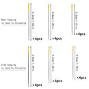 LMDZ, 12/24 Uds., aguja ciega, aguja para ancianos, agujas con orificio lateral, apertura lateral trasera, agujas de coser a mano de acero inoxidable, enhebrado