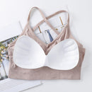 Sujetador deportivo con tiras cruzadas para mujer, Sujetador deportivo de realce, Top corto para Yoga y gimnasio, sujetador deportivo para mujer, sujetador transpirable Bh