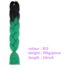 Black Star Hair Ombre Jumbo Extensiones de cabello trenzado Trenzas retorcidas de 24 pulgadas Fibra de cabello sintético para trenzado retorcido para mujeres