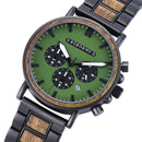BOBO BIRD Wooden Watch Men Stopwatch Chronograph Luxury Stylish Show Date Wood Quartz Wristwatch Male Timepieces In Gift Box OEM