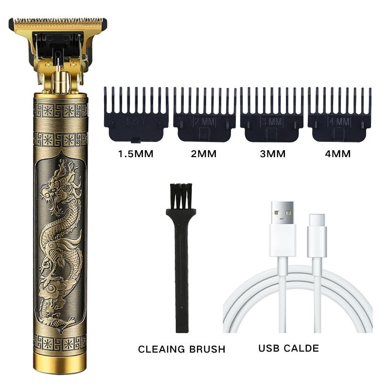 Cortadora de pelo 2021 USB T9, cortadora de pelo eléctrica profesional, afeitadora de barbero, recortadora de barba, máquina para cortar cabello de 0mm para hombres