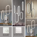 Black/White led pendant lights modern design living room restaurant kitchen hanging lights bedroom bedside led pendant lamps