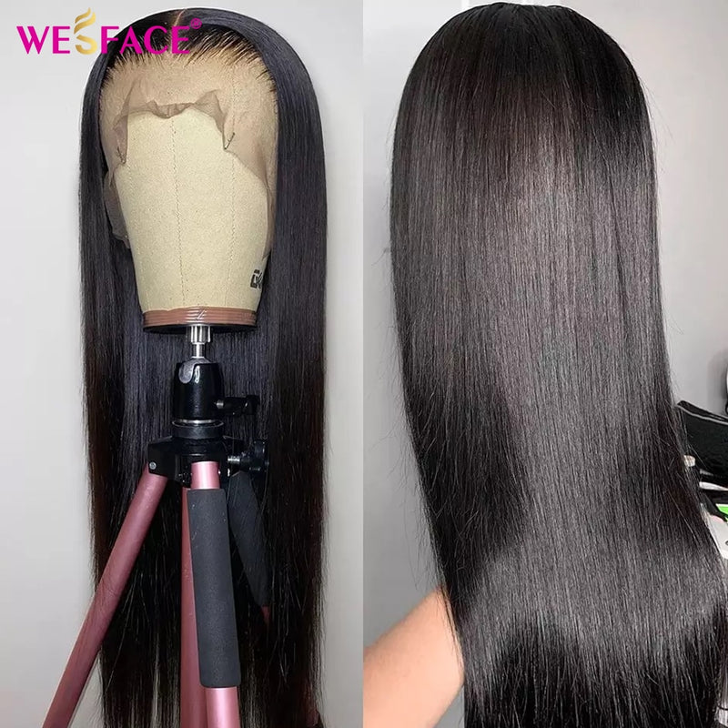 Straight Lace Closure Wigs 4x4 Closure Wig  Brazilian Human Hair Wigs for Women With Baby Hair Part Lace Human Hair Wigs