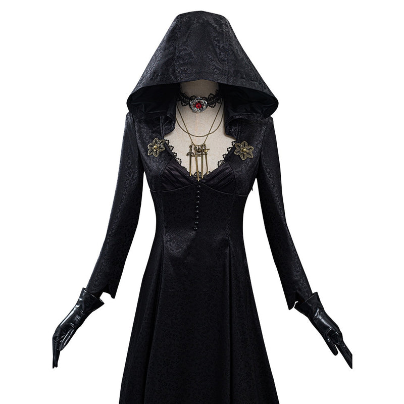 Disfraz de Cosplay de Evil Village, disfraz de vampiro para mujer, traje de Carnaval de Halloween