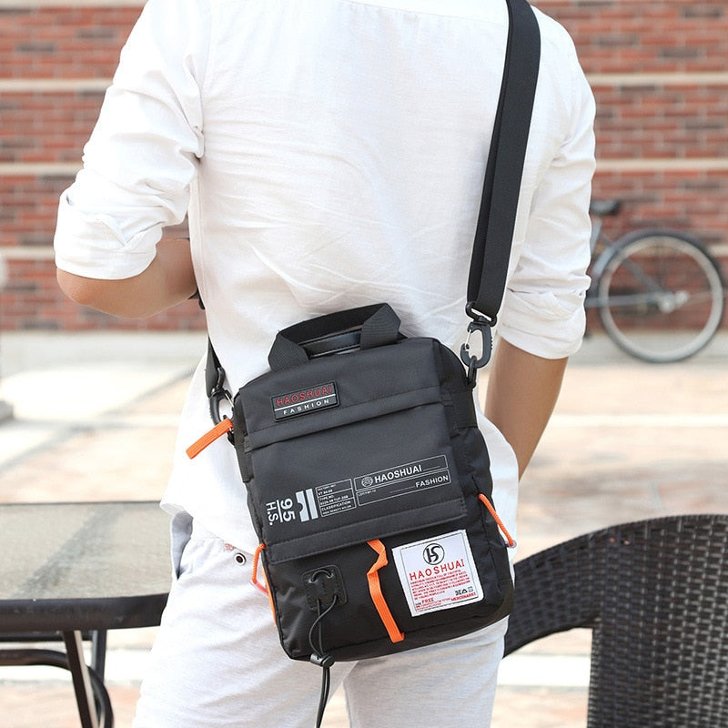 Männer Nylon Umhängetasche Schulter Crossbody Taschen Multifunktions Mode Casual Wandern Fahrrad Reisetasche Schule Handtasche XA80ZC