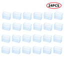 24Pcs Table Chair Leg Mat Rubber Caps Floor Protectors Cover Pads Furniture Foot Chair Leg Tips End Caps Covers Floor Protectors