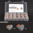 Mini TYPE Boxed 2/3 pin Quick Push-In Wire Connector Universal Compact Terminal Block Small Led Light Cable Splitter connectors