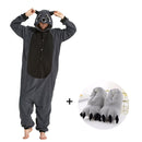 Raccoon Pajamas Men Kigurumi Animal Onesies For Adults Cartoon Cosplay Costume One-Piece Pijamas Overall Women Pyjama Bodysuits