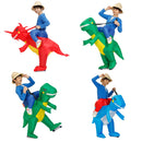 Kids Dinosaur Inflatable Costume Boys Girs Jumpsuit Boysuit Child Alien Cosplay Costume Purim Halloween Party Suit Clothes
