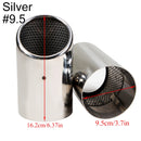 2 unids/set de cubiertas de tubos de escape de coche de acero inoxidable cromado para Audi A1 A3 A4 TT 2009-2015/VW Volkswagen PASSAT