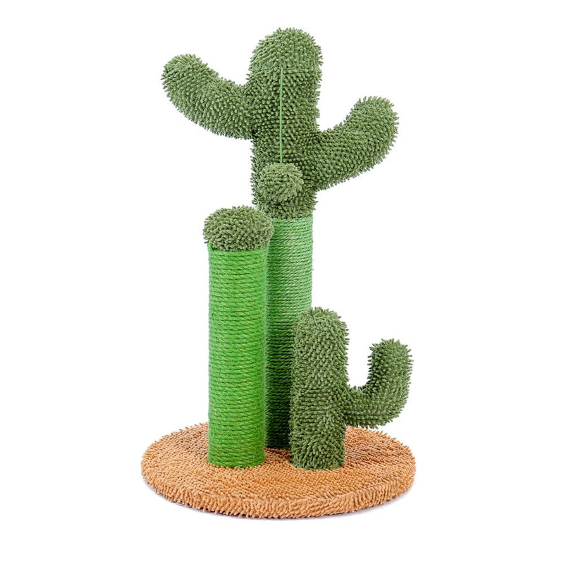 Casa de árbol de gato estilo Cactus de 2 tamaños, postes de escalada para gatos, gatitos, divertido juguete de salto, casa de gatos, rascador gato