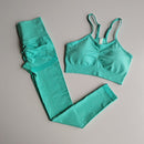 2-teilige Trainingskleidung für Frauen, nahtlose Leggings, Sport-BH, Frau, Laufsport, Sportbekleidung, Sportbekleidung, Yoga-Set