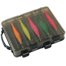 10pcs/box 12g-20g Squid fishing bait Wooden Shrimp jigging Fishing Lures hooks Artificial bait jig hook with double layer box