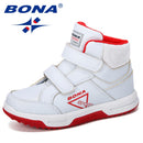 BONA New Designer Autumn Winter Kids Shoes Classic Children Boots Girls Snow boots PU Leather Boots Flats Sneakers Trendy