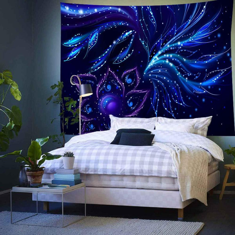 Simsant Psychedelic Tapestry Abstract Naked Girl Hippe Flower Wall Hanging Tapestries for Living Room Bedroom Dorm Home Decor