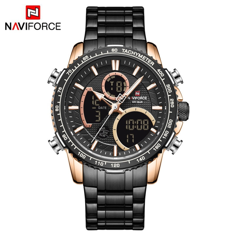 NAVIFORCE Herrenuhr Luxusmarke Digitale Sportuhren Herren Quarz Armbanduhr Männlich Leuchtende Wasserdichte Uhr Relogio Masculino