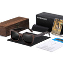 GM Handmade Natural Wooden Sunglasses Women Men Brand Design Vintage Fashion Glasses Gray Polarized Lens Accept OEM 1610BN