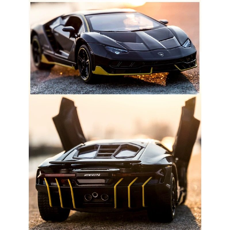 LP770 LP750 1:32 Lambos Car Alloy Sports Car Model Diecast Sound Super Racing Lifting Tail Hot Car Wheel For Children Gifts