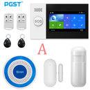 PGST Wireless Home WIFI GSM Security Alarm System Burglar Home Security With PIR Motion Sensor Detector Burglar Alarm System