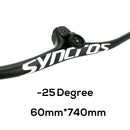 SYNCROS Carbon Fiber Mountain Mountain Integrated MTB Manillar FRASER IC SL -8 -17 -25 Tres especificaciones con tornillos de titanio