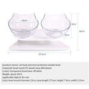 Non-Slip Cat Bowl Transparent Durable Pet Double Bowls With Raised Stand For Cats Dog Food Feeder Drink Water Bowl Pets Supplies