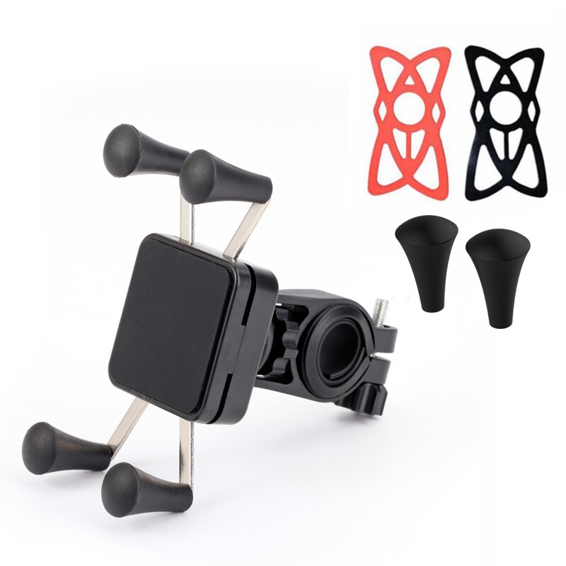 Univerola Bike Phone Mount for Motorcycle&amp;Bike Handlebars X-Clip Stand GPS Mount Bracket, Adjustable, Fits For iPhone 11/11 Pro