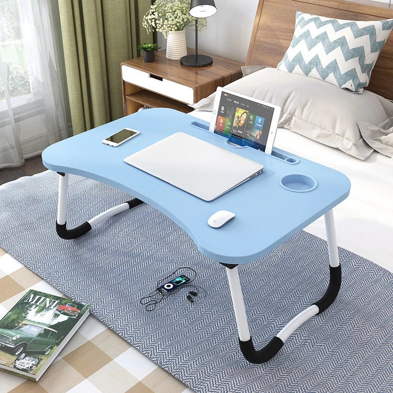 Portable Laptop Desk Home Foldable Laptop Table Notebook Study Laptop Stand Desk for Bed &amp; Sofa Computer Table with Folding Legs