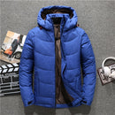 Tace & Shark brand men's winter coat casual hat detachable white duck down jacket for men warm windbreaker doudoune hiver homme