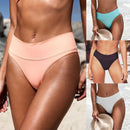 Großhandel Bikini Bottom Hohe Taille Bikini Shorts Tankinis Sporty Panty Solid Candy Farbe Bademode Badeanzug Strand Badehose