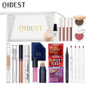 Kit de maquillaje profesional QIBEST, conjunto de cosméticos todo en uno, lápiz labial, sombra de ojos, máscara, corrector, ceja, conjunto de maquillaje para mujer, regalo