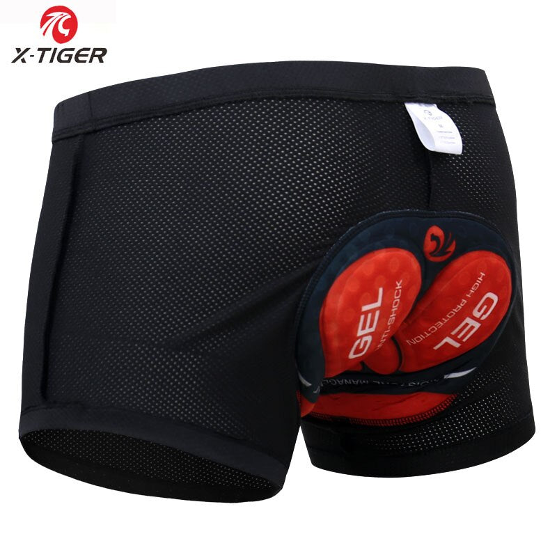 X-Tiger Cycling Shorts Upgrade 5D Gel Pad Cycling Underwear Pro Shockproof Cycling Underpant Bicycle Shorts Bike Underwear