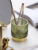 Nordic Home Schminktisch Dekoration Make-up Aufbewahrungsbox Organizer Kosmetikbehälter Glas Stifthalter Caja De Cosmeticos