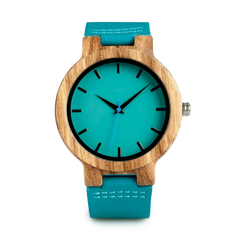 BOBO BIRD Ladies Casual Relojes de cuarzo Reloj de pulsera de bambú natural Top Brand Reloj único para pareja en caja de regalo