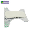Miababy 5/10 Uds 4 capas de tela de algodón de bambú pañal de tela lavable para pañales de bebé 35*13,5 cm pañal de bebé