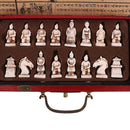 Wooden Antique Chinese Chess Pieces Set Board Game Family Leisure Toys Chinese Chess Parent-child Gift Collectibles
