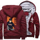 Japanese Anime Haikyuu Print Kageyame Mens Hoodies Streetwear 2021 Winter Warm Sweatshirts Harajuku Coats Outerwear Funny Jacket