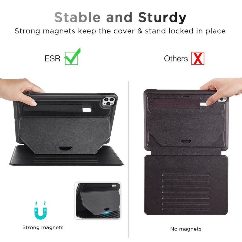 ESR für iPad Pro 2021 11 12.9 Hülle Smart Cover für iPad 9 2021/iPad Pro 11 12.9 2020 Hüllen für iPad Air 4/iPad 8. Stand Funda